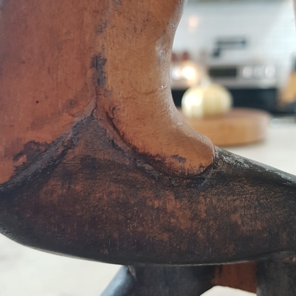 Vintage Folk Art Lovers' Kiss - Picture 5 of 7